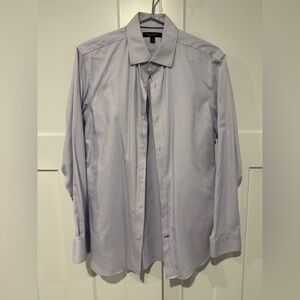 Banana Republic Men's Lavender Non-Iron Slim Fit Dress Shirt